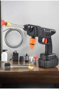 Bahçe ve Araba Yıkama Tabancası Su Basınçlı Hazneli Bataryalı Oto Yıkama