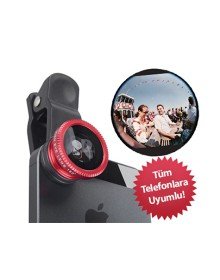 Balık Gözü Cep Telefonu Lensi (Tüm Modellere Uyumlu)