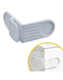 Bebek Çocuk Güvenlik Çekmece ve Dolap İçin Kendiliğinde Yapışkanlı Vidasız Köşe Kapak Kilidi