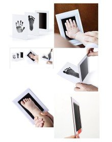 Bebek El Ayak Izi Fotoğraf Çerçevesi El Ayak İzi Kalıbı Seti