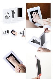 Bebek El Ayak Izi Fotoğraf Çerçevesi El Ayak İzi Kalıbı Seti