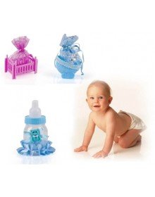 Bebek Mevlüt Şekeri - Pembe Bebek Arabası