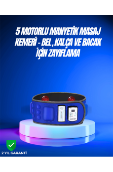 Bel, Kalça, Bacak ve Karın Bölgesi İçin 5 Motorlu Titreşimli Masaj Cihazı