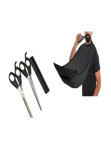 Berber Tıraş Seti - Makas Tarak Önlük - 4 Parça Özel Set