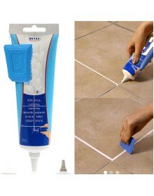 Beyaz Derz Dolgusu - Lavabo Küvet Fayans Derzi kalemi 380gr Spatula Hediyeli