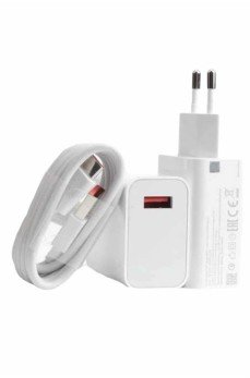 Beyaz Ultra Plus Hızlı Şarj Seti Şarj Adaptörü ve Kablosu 67W