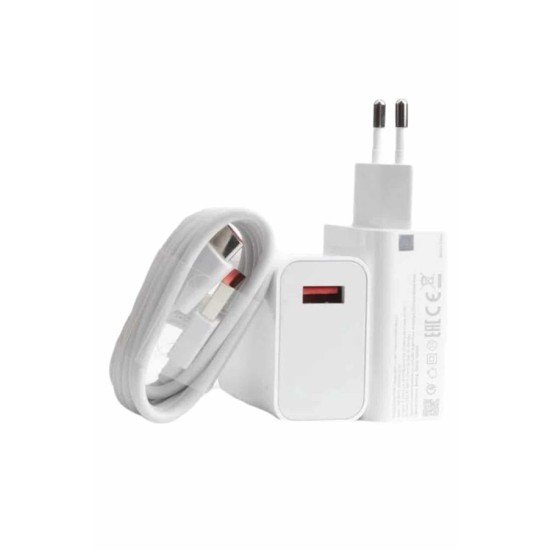Beyaz Ultra Plus Hızlı Şarj Seti Şarj Adaptörü ve Kablosu 67W