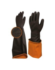 Beybi H2 60EXT Korun Tırtıklı Uzun Siyah Eldiven No:11