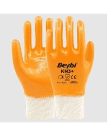 Beybi KN3+ No:9 Sarı Tam Nitril Pamuk Eldiven 1 Adet