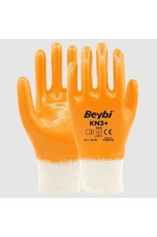 Beybi KN3+ No:9 Sarı Tam Nitril Pamuk Eldiven 1 Adet
