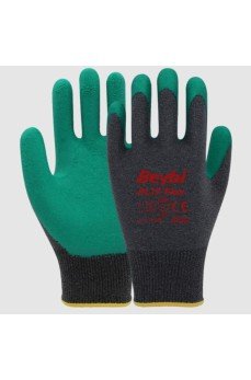 Beybi PL17 Flex Likralı İpten Örme Lateks Eldiven NO:9 Yeşil