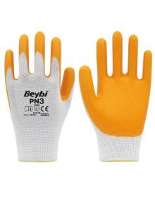 Beybi PN3 Nitril Sarı İş Eldiveni No:9 1 Çift