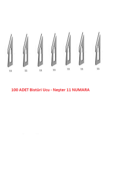 Bistüri Ucu No 11 - Neşter - 100 Adet