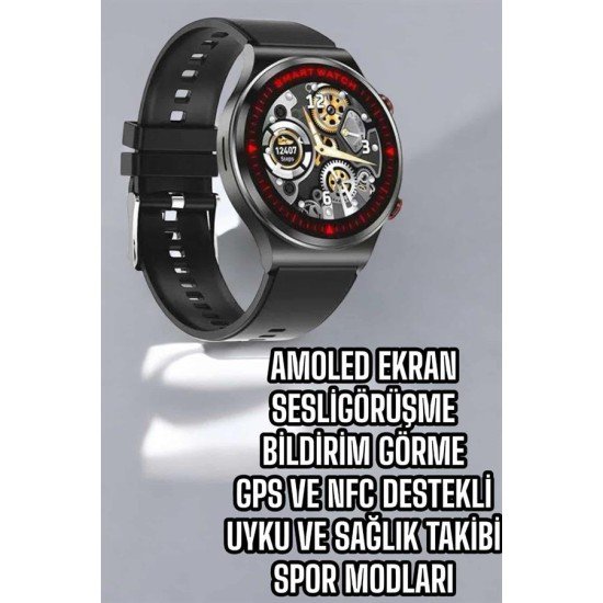 Bluetooth Bağlantılı Akıllı Saat Tüm Telefonlara Uyumlu Değiştirilebilir Kordon