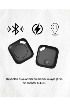 iOS & Android Uyumlu Smart Tag | Uzun Pil Ömrü | Bul Uygulaması ile Entegre Akıllı Takip Cihazı