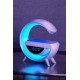 Bluetooth Hoparlör 15W Kablosuz Hızlı Şarj LED Gece Lambası