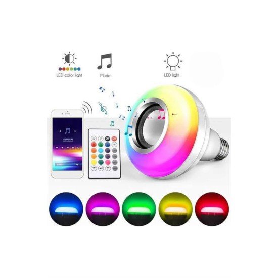 Bluetooth Hoparlör Akıllı Rgb Led Işık Renk Değiştirme Ses Bombası Ampül Görünümlü Bluetooth Hoparlör Akıllı Rgb Led Işık Renk Değiştirme Ses Bombası Ampül Görünümlü