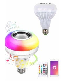 Bluetooth Hoparlör Akıllı Rgb Led Işık Renk Değiştirme Ses Bombası Ampül Görünümlü