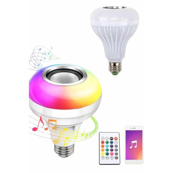 Bluetooth Hoparlör Akıllı Rgb Led Işık Renk Değiştirme Ses Bombası Ampül Görünümlü Bluetooth Hoparlör Akıllı Rgb Led Işık Renk Değiştirme Ses Bombası Ampül Görünümlü
