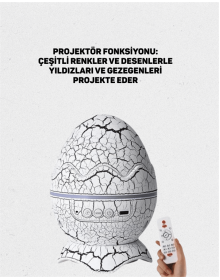 Bluetooth Hoparlör Özellikli 7 Renkli Gece Aydınlatması