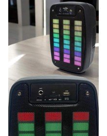 Bluetooth Hoparlör RGB Işıklı USB SD Kart Girişli Taşınabilir