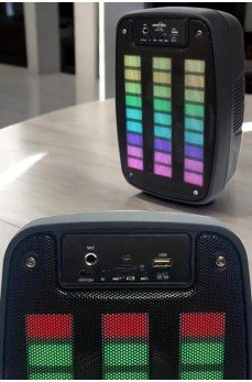 Bluetooth Hoparlör RGB Işıklı USB SD Kart Girişli Taşınabilir