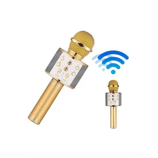 Bluetooth Hoparlör USB AUX SD Kart Kaoroke Mikrofon Uzun Pil Ömrü Bluetooth Hoparlör USB AUX SD Kart Kaoroke Mikrofon Uzun Pil Ömrü