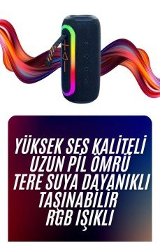 Bluetooth Hoparlör Uzun Pil Ömrü Taşınabilir Yüksek Ses Kaliteli
