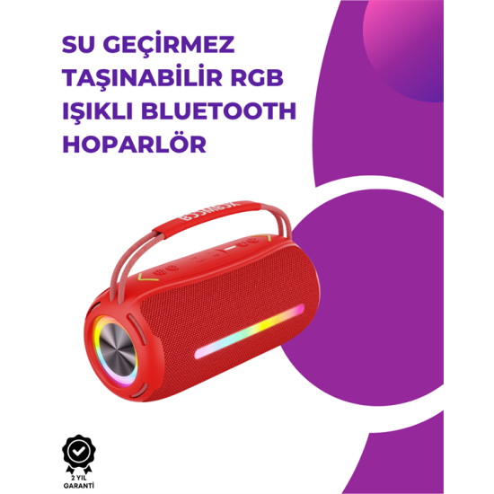 Bluetooth Kablosuz Hoparlör – Taşınabilir, Güçlü Ses
