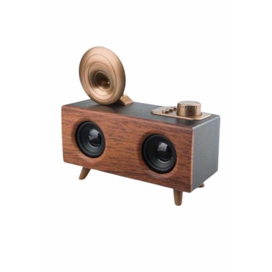 Bluetooth Nostalji Speaker Radyo Gramofon Ahşap Renk Vintage Bluetooth Nostalji Speaker Radyo Gramofon Ahşap Renk Vintage