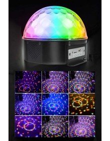 Bluetooth ve Uzaktan Kumandalı Çok Renkli Masaüstü Disko Topu