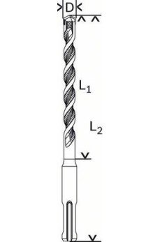Bosch SDS PLUS-1 8X210 Matkap Ucu