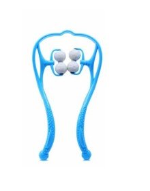 Boyun Bacak Ayak Bel Masaj Aleti Çok Fonksiyonlu Manuel 4 Tekerlekli - Mavi