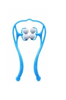 Boyun Bacak Ayak Bel Masaj Aleti Çok Fonksiyonlu Manuel 4 Tekerlekli - Mavi