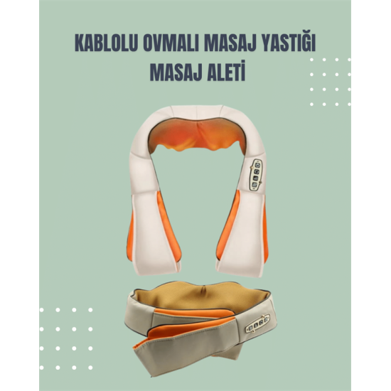 Boyun ve Omuz Masaj Aleti – Ovmalı ve Isıtmalı, Ev Tipi Masaj Deneyimi Boyun ve Omuz Masaj Aleti – Ovmalı ve Isıtmalı, Ev Tipi Masaj Deneyimi
