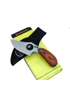 Browning 087 Yüzme Kamp Bıçak 16 cm - Ahşap Sap, Özel Kılıflı