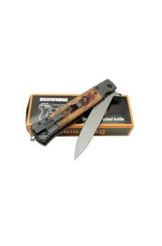 Browning HC02 Damalı Çakı 22 cm Manuel, Kemerlikli