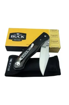Buck BK-002 Çakı Kahve 23 cm Manuel, Kemerlikli