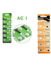 Buton Pil - Saat Lazer Hesap Makinesi Pili 10lu Paket  AG1 LR621/LR60 1.55V