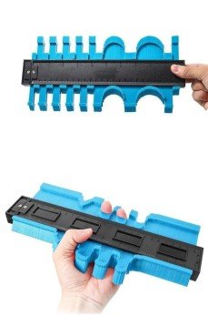 Büyük Boy Kalıp Çıkarma  Kontur Ölçüm Cihazı Ahşap Fayans Şekillendirme Kalıbı 24 Cm