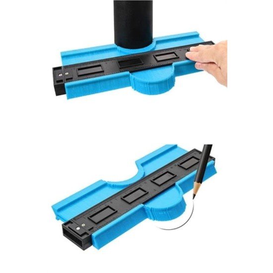 Büyük Boy Kalıp Çıkarma  Kontur Ölçüm Cihazı Ahşap Fayans Şekillendirme Kalıbı 24 Cm