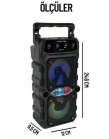 Büyük Boy Bluetooth Hoparlör Çoklu Bağlantı Çift Çıkışlı Taşınabilir Kesintisiz