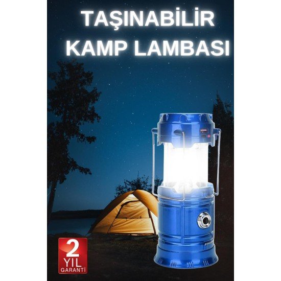 Büyük Boy Güneş Enerjili Kamp Feneri Işıldak Lamba USB Şarjlı Büyük Boy Güneş Enerjili Kamp Feneri Işıldak Lamba USB Şarjlı