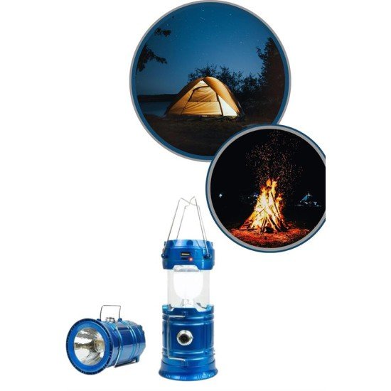 Büyük Boy Güneş Enerjili Kamp Feneri Işıldak Lamba USB Şarjlı Büyük Boy Güneş Enerjili Kamp Feneri Işıldak Lamba USB Şarjlı