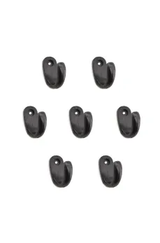 Büyük Tekli Fincan Askı, Dekor Askısı - Siyah, 12x23x30 mm