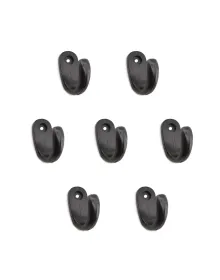 Büyük Tekli Fincan Askı, Dekor Askısı - Siyah, 100 Adet, 12x23x30 mm