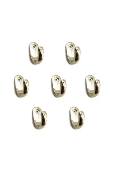 Büyük Tekli Fincan Askı, Dekor Askısı - Nikel, 12x23x30 mm