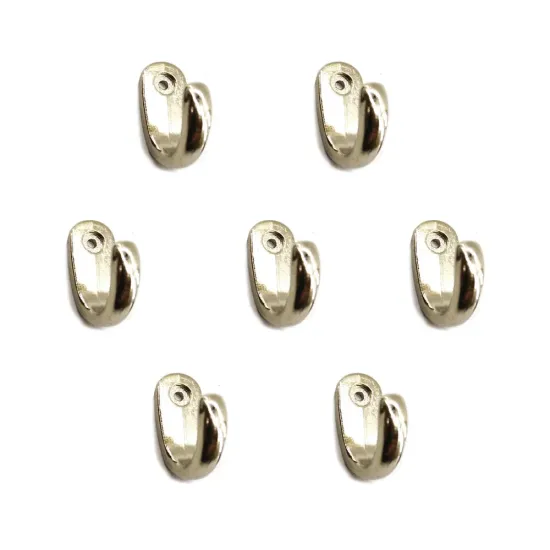 Büyük Tekli Fincan Askı, Dekor Askısı - Nikel, 100 Adet, 12x23x30 mm