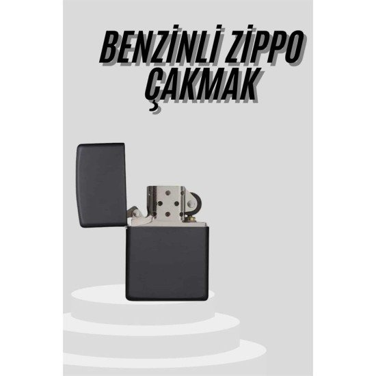 Çakmak Parlak Siyah Doldurulabilir Hedyelik Eşya