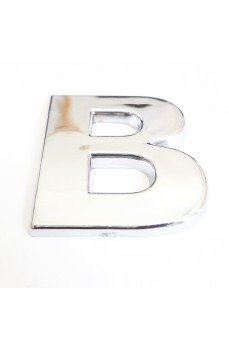 Cemax B Harfi  3,75 cm Krom Yapışkanlı